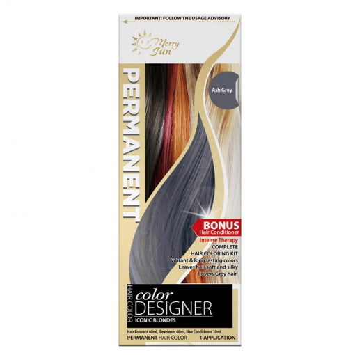 Merry Sun Permanent Hair Coloring Kit Ash Gray By Merrysun Corporation
