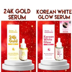 Rosmar Kagayaku 24K Gold Serum & Korean White Glow Serum 10x Instant Whitening 30ml