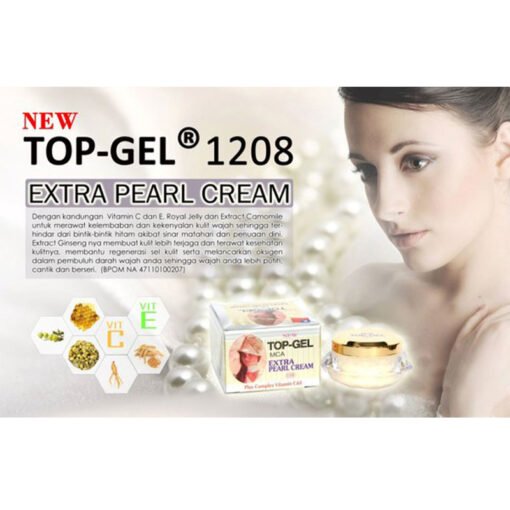 MCA Top-Gel Extra Pearl Cream With Ginseng Extract and Complex Vitamin C and E 16g