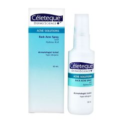 CELETEQUE DermoScience Acne Solution Back Acne Spray with Hydroxy Acid 50ml